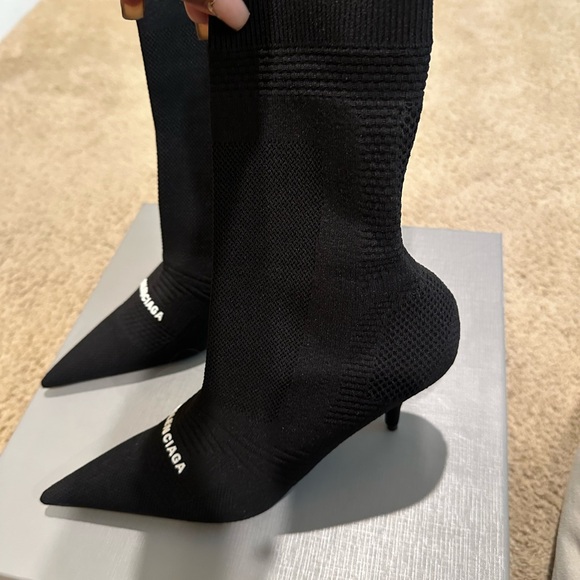 Balenciaga Black Heeled Boots - Picture 3 of 5
